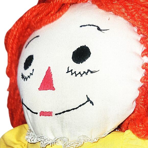 24" Vintage Raggedy Ann Handmade Doll & Dress - Picture 2 of 9